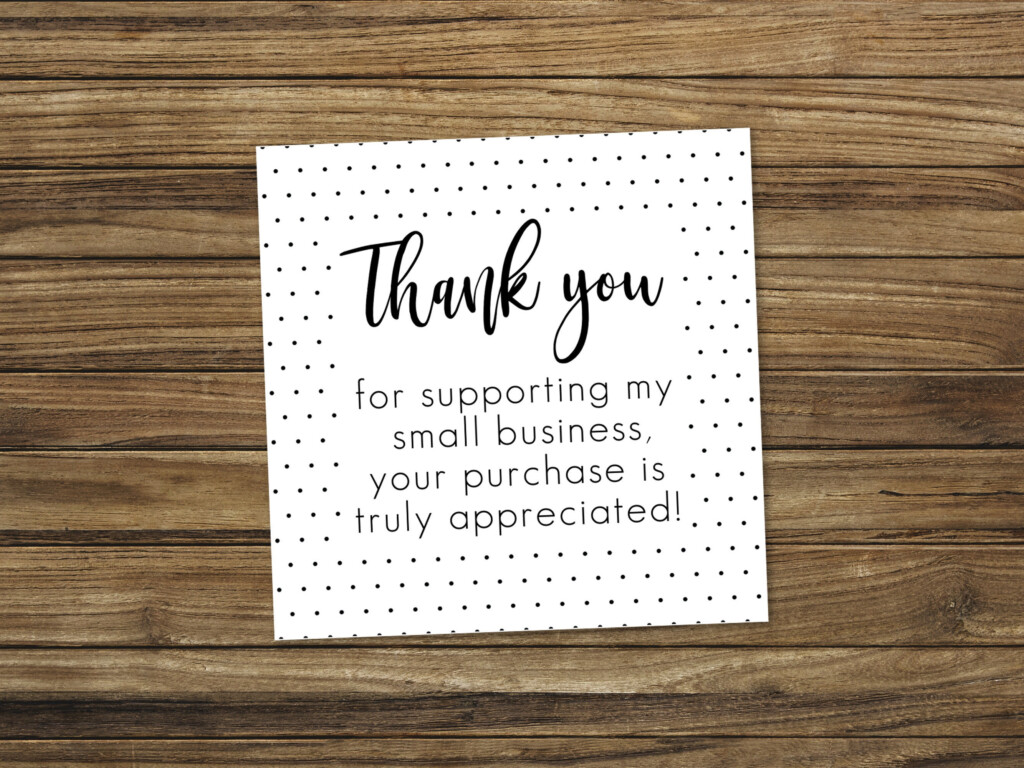 Printable Thank You Cards For Business