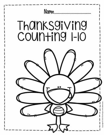 Printable Thanksgiving Worksheets For Preschoolers