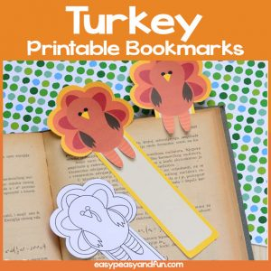 Printable Turkey Bookmarks Easy Peasy And Fun Membership