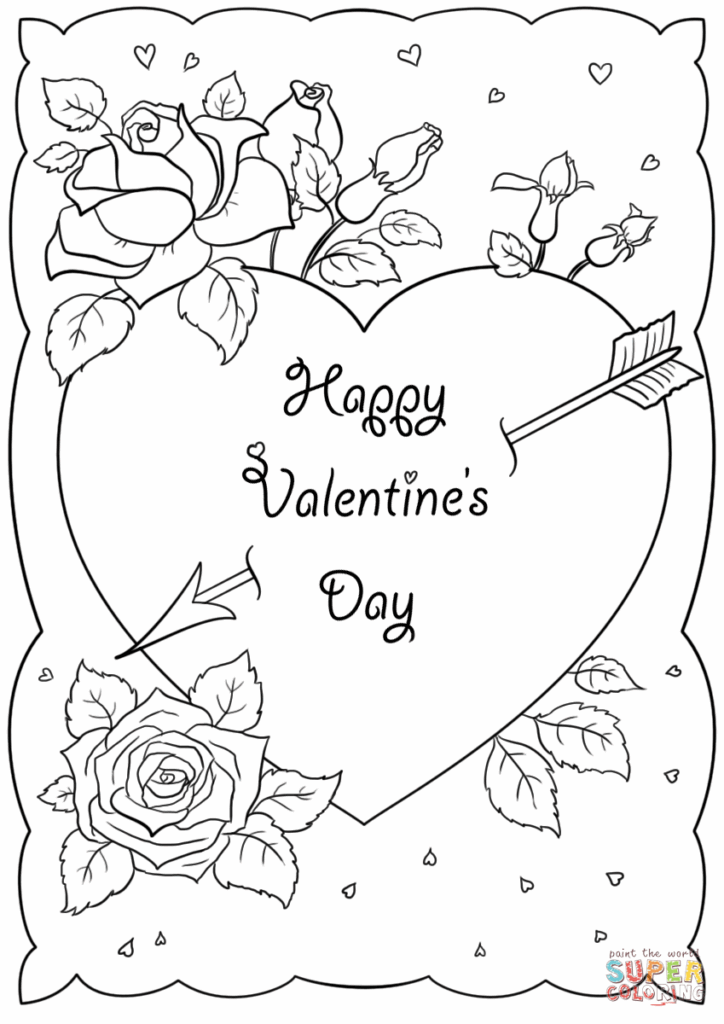 Printable Valentine Card To Color Printable Word Searches