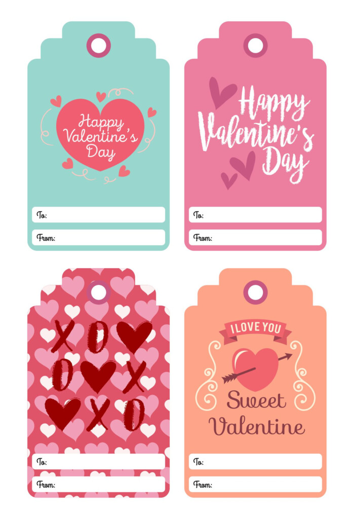 Printable Valentine Gift Tags Printable Word Searches