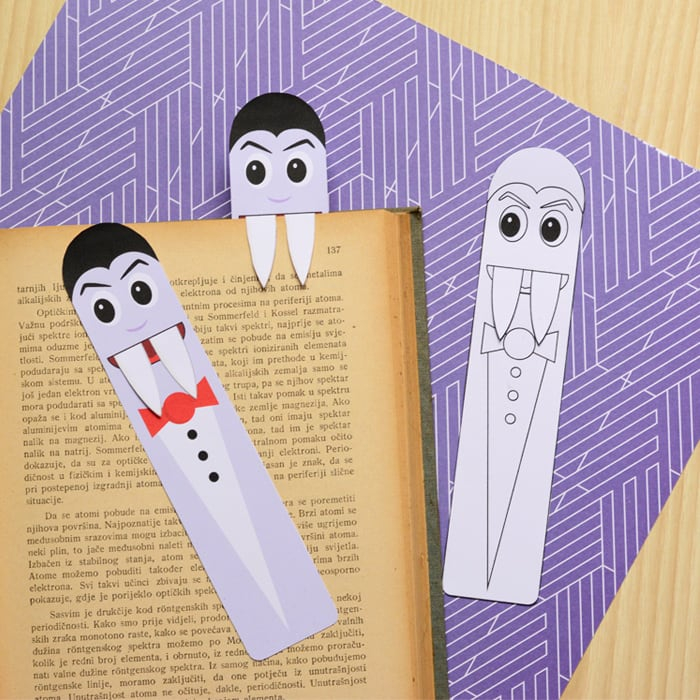 Printable Vampire Bookmarks DIY Bookmarks Easy Peasy And Fun