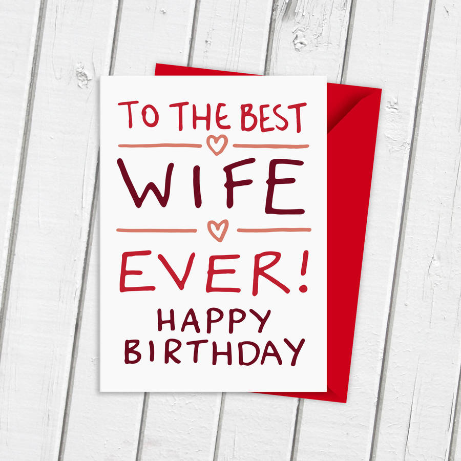 Printable Wife Birthday Cards Free