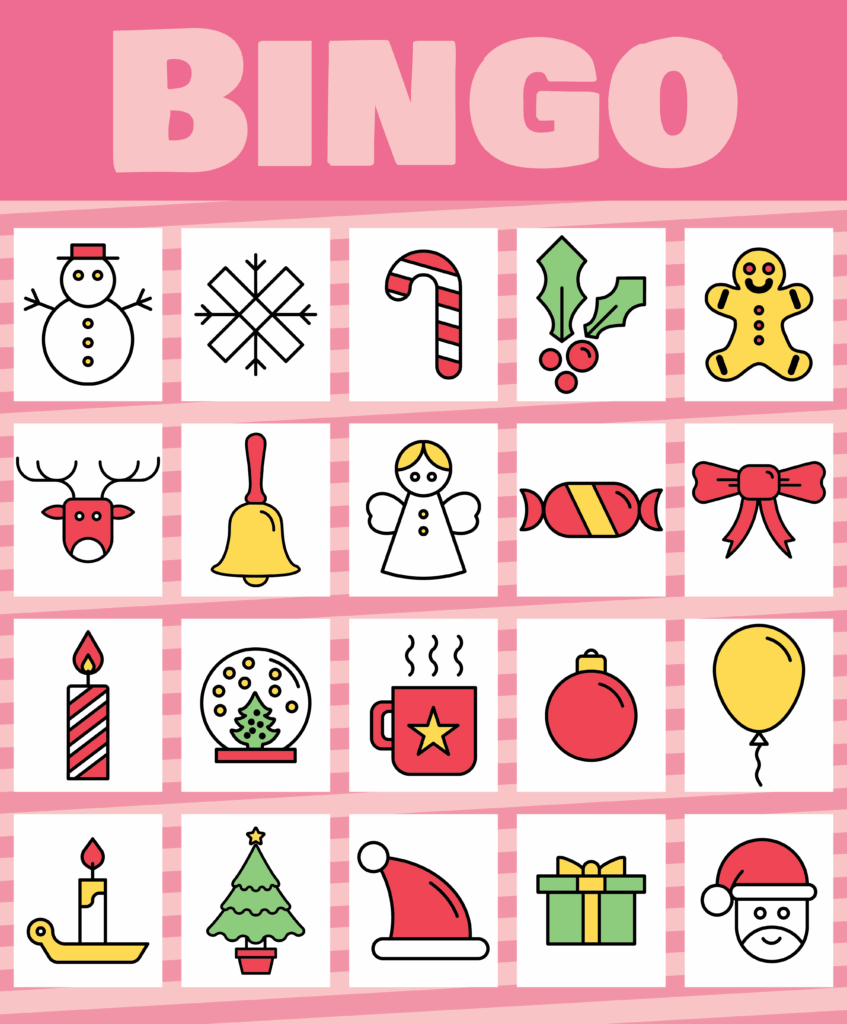 Printable Xmas Bingo Cards