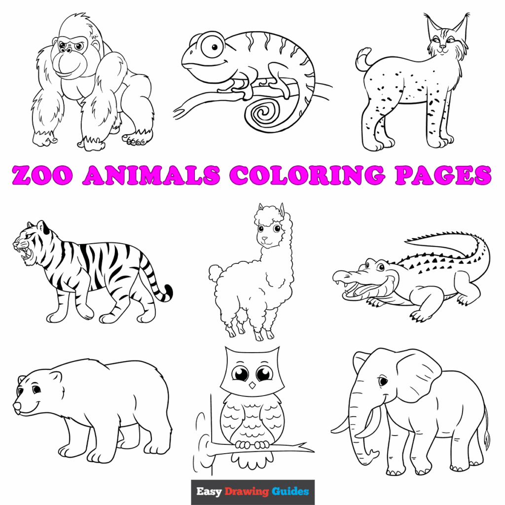 Printable Zoo Animal Coloring Sheets Printable Coloring Pages Porn 