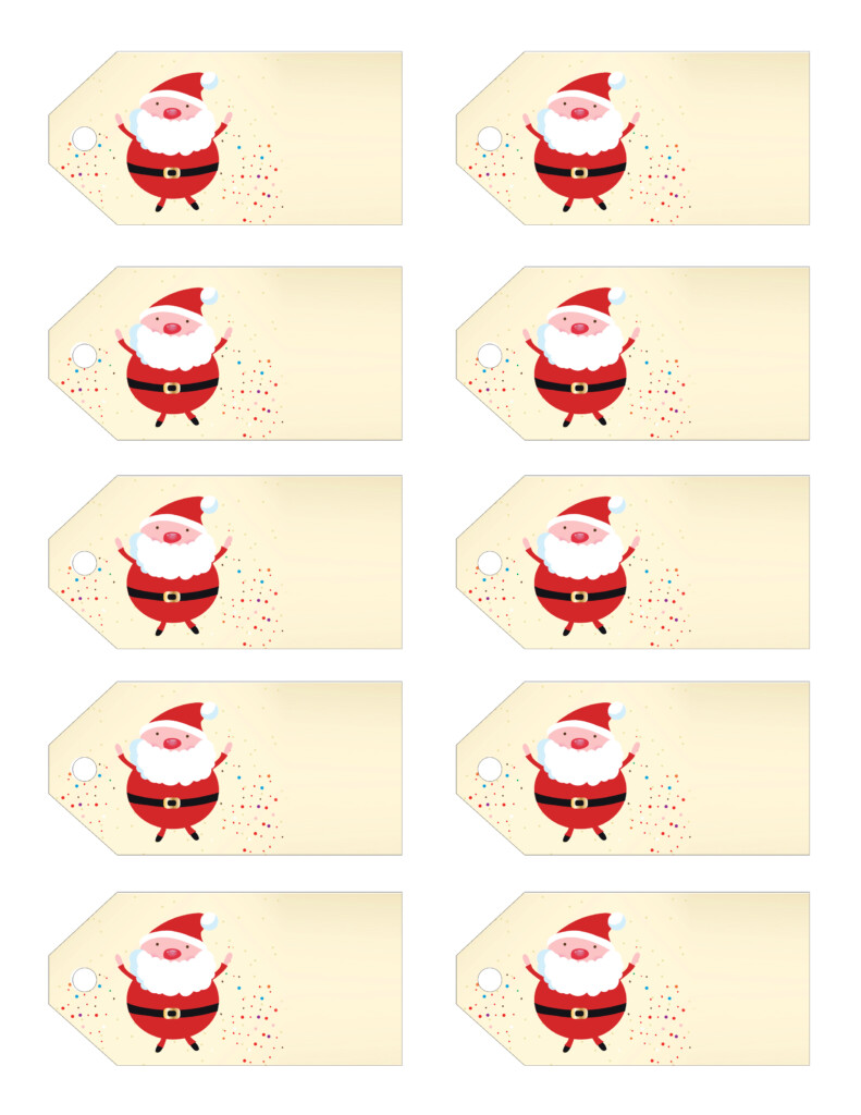 Santa Gift Tags Printable Free