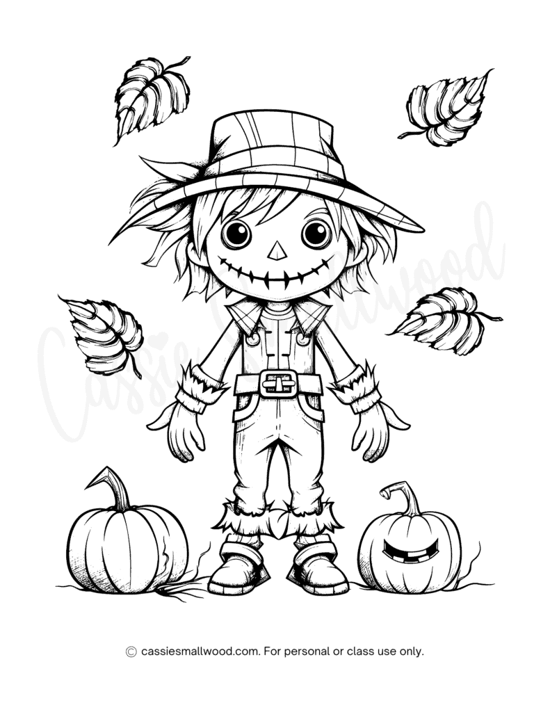 Scarecrow Coloring Page Printable Scarecrow Coloring Vrogue co