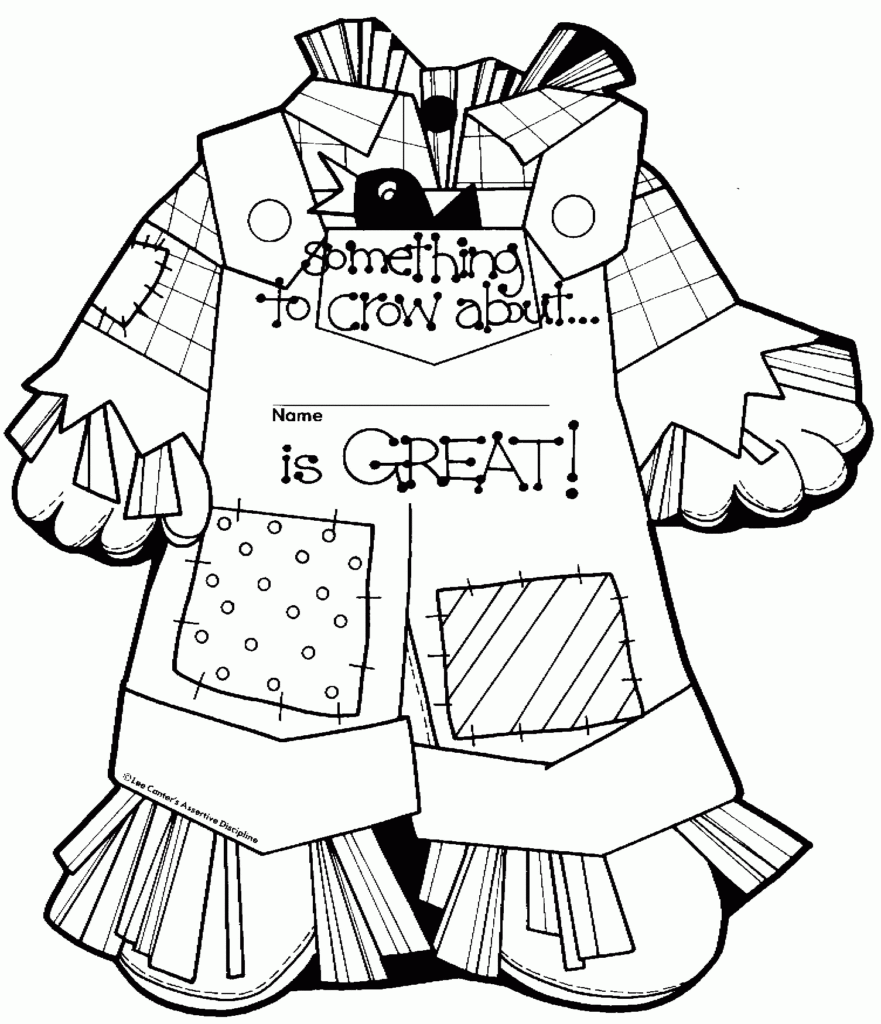 Scarecrow Images Coloring Pages Coloring Home