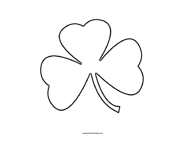 Shamrock Coloring Page Free Printable