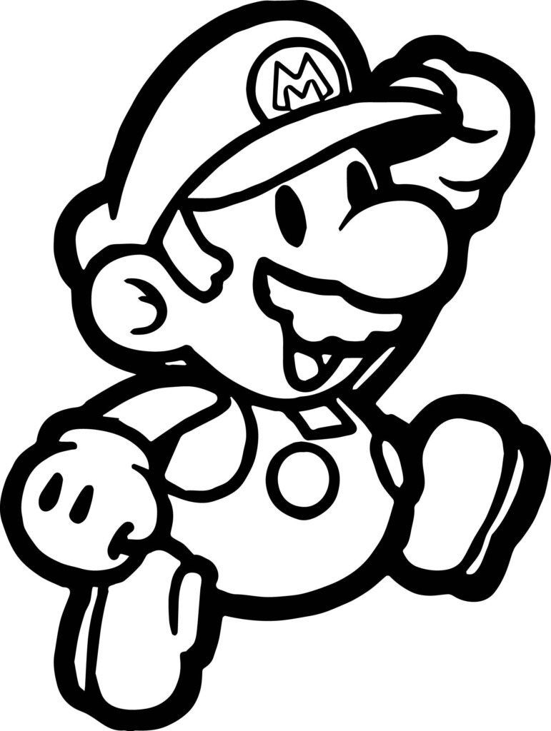 Super Mario Coloring Pages Free Printable
