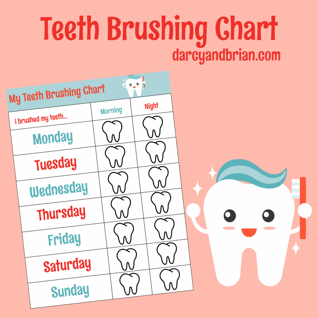 Teeth Brushing Chart Printable
