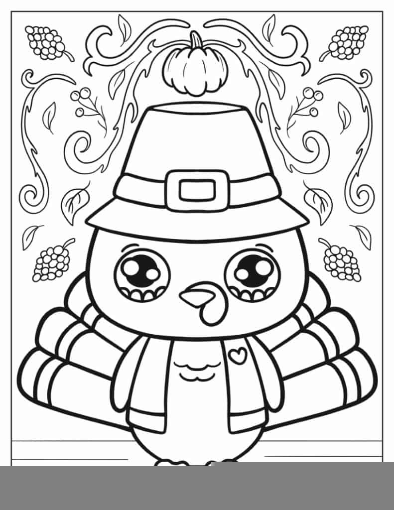 Thanksgiving Coloring Pages Printable FREE Printable A Z