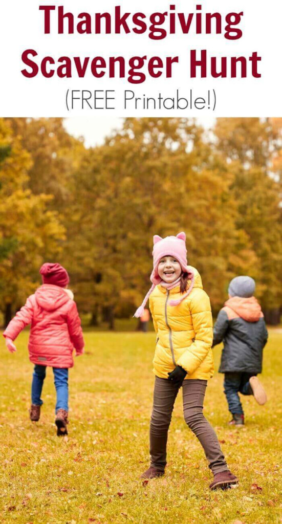 Thanksgiving Scavenger Hunt FREE Printable TOTS Family Parenting 