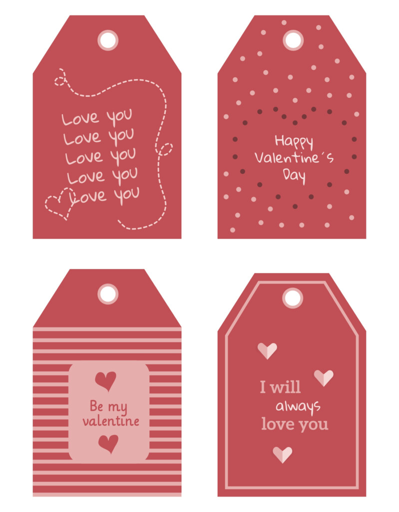 Valentine Gift Tags Free Printable Bernard