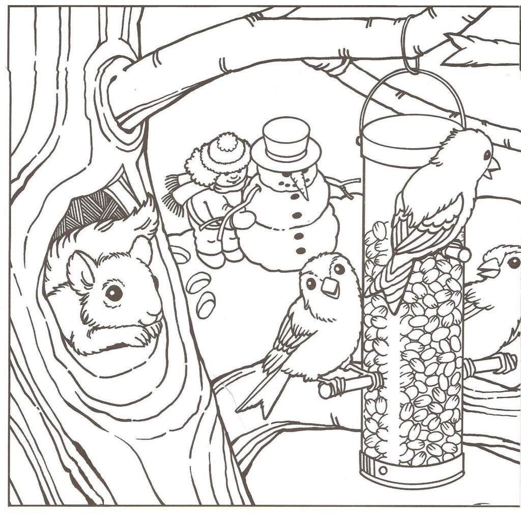 Winter Coloring Pages Learning Printable
