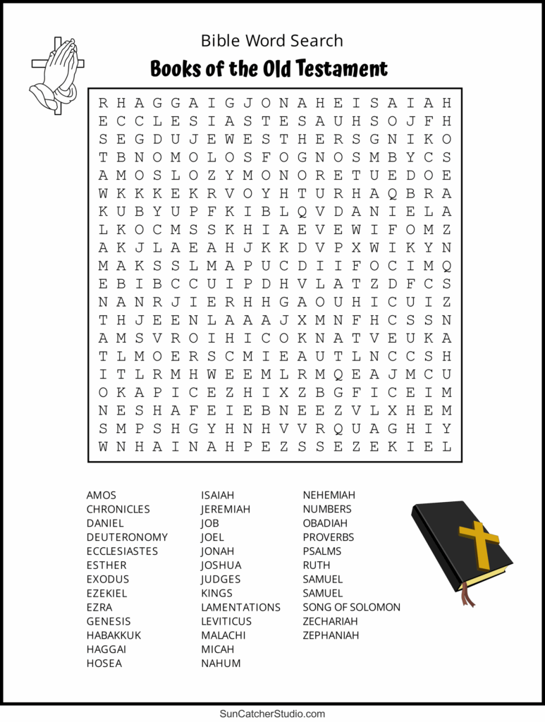 Word Search Books Of The Bible Free Printable Wholesale Discounted 