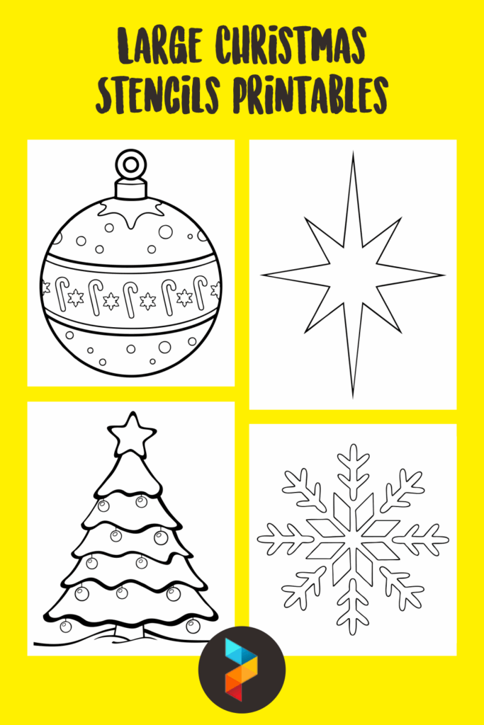 10 Best Large Christmas Stencils Printables Printablee Com