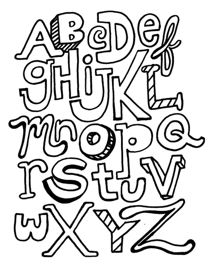 Abc Coloring Pages Free Printable Coloring Home Riset