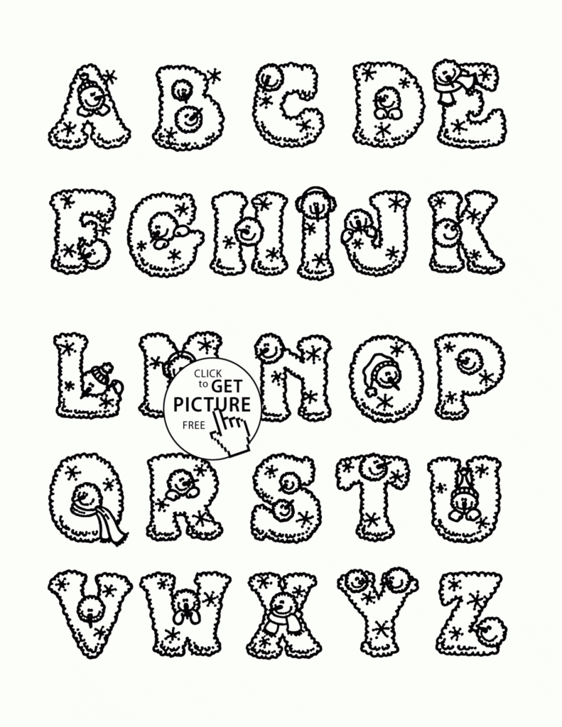Alphabet Coloring Book Printable