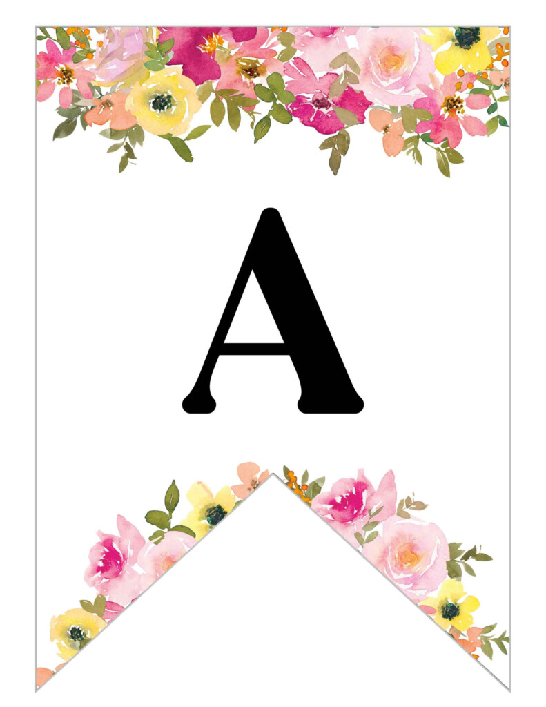 Alphabet Letters Printable Free Banner Infoupdate