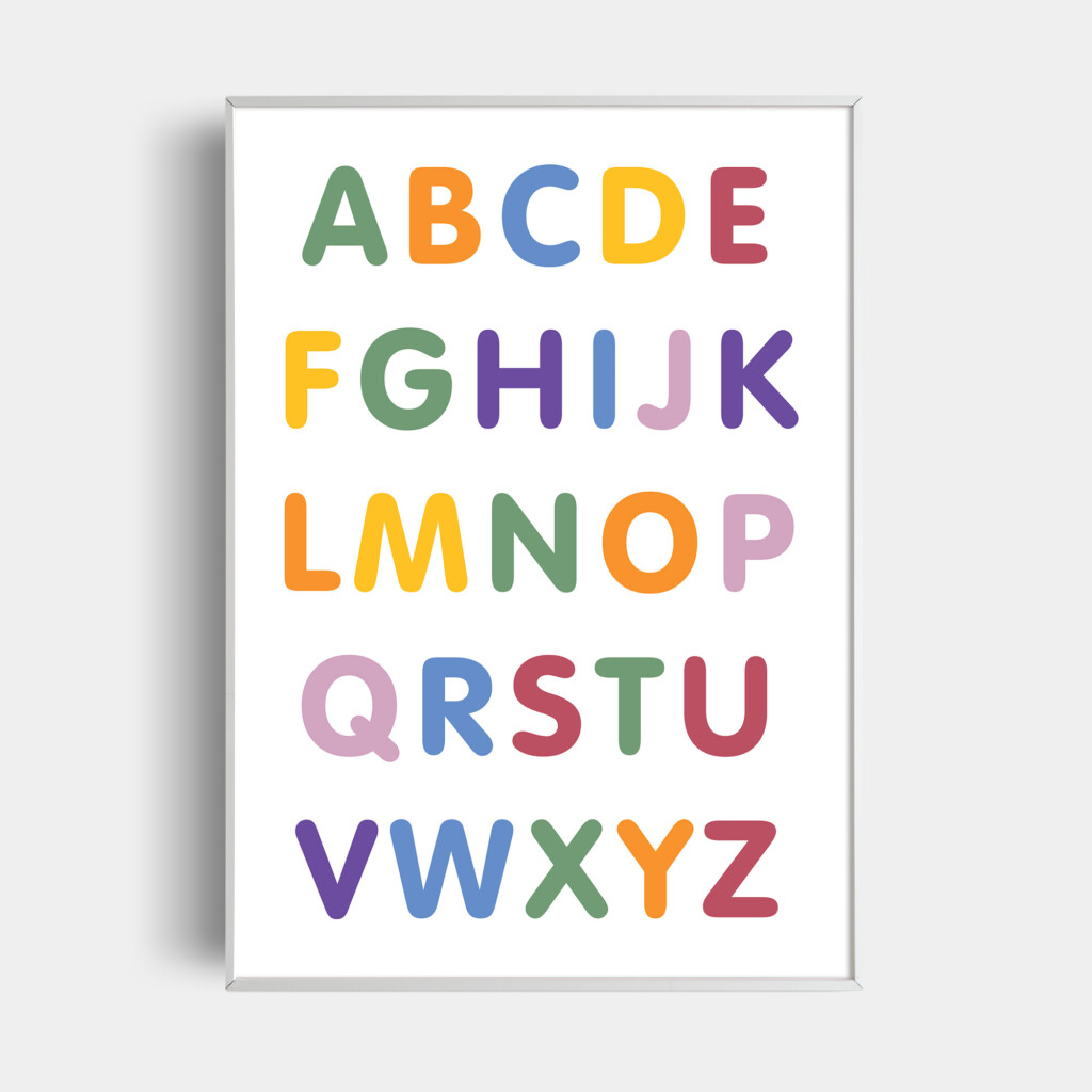 Alphabet Printable ABC Poster Alphabet Wall Art ABC Wall 47 OFF