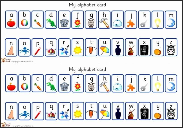 Alphabet Strips Printable Free
