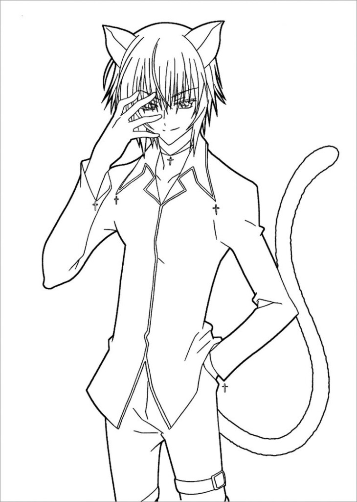 Anime Boys Coloring Pages ColoringBay