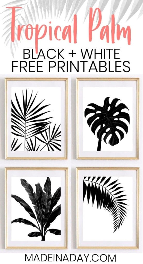 Black And White Printable Wall Art