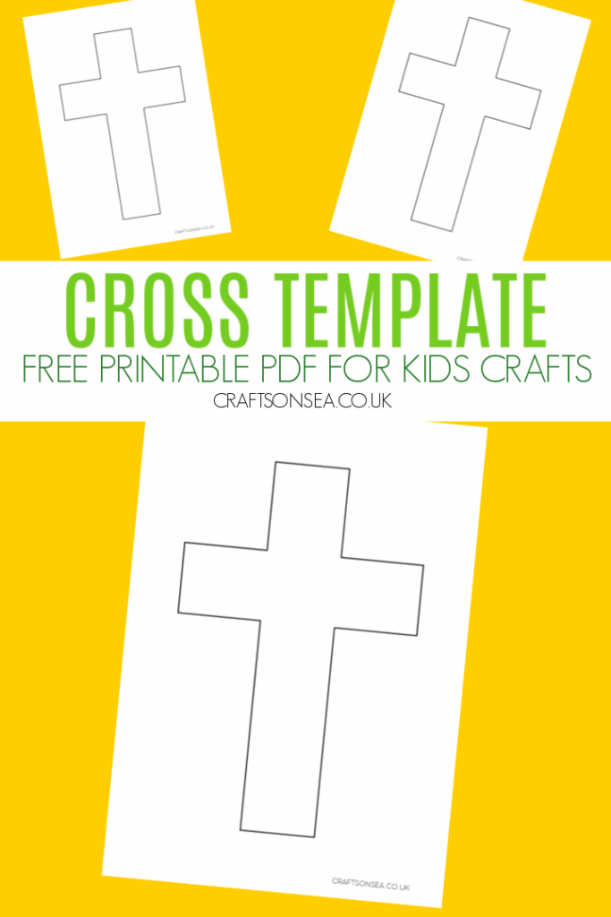Blank Cross Template FREE Printable PDF Crafts On Sea Templates 