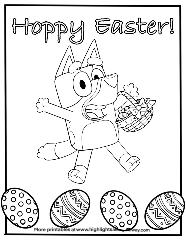 Bluey Coloring Sheets Free Printable