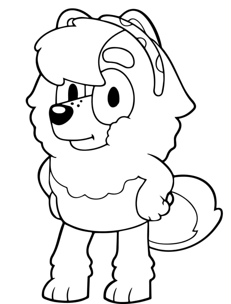 Bluey Printable Coloring Pages Printable Calendar