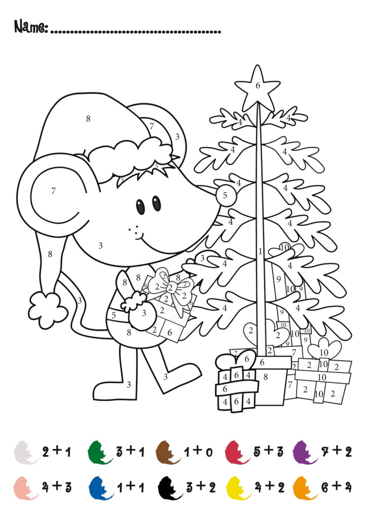 Color By Number Printable Christmas