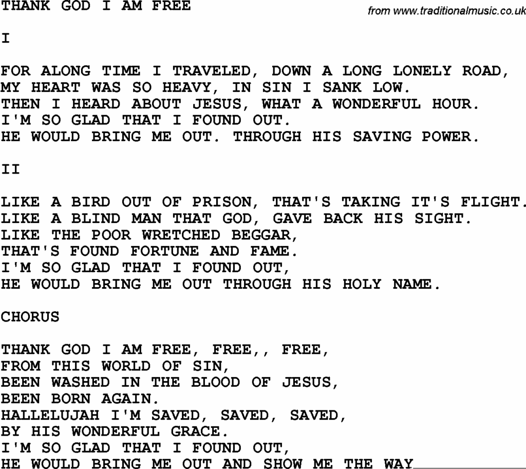 Country Southern And Bluegrass Gospel Song Excuses Lyrics Free 