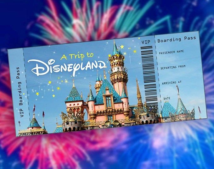 Disneyland Paris Tickets Printable Printable Free Templates