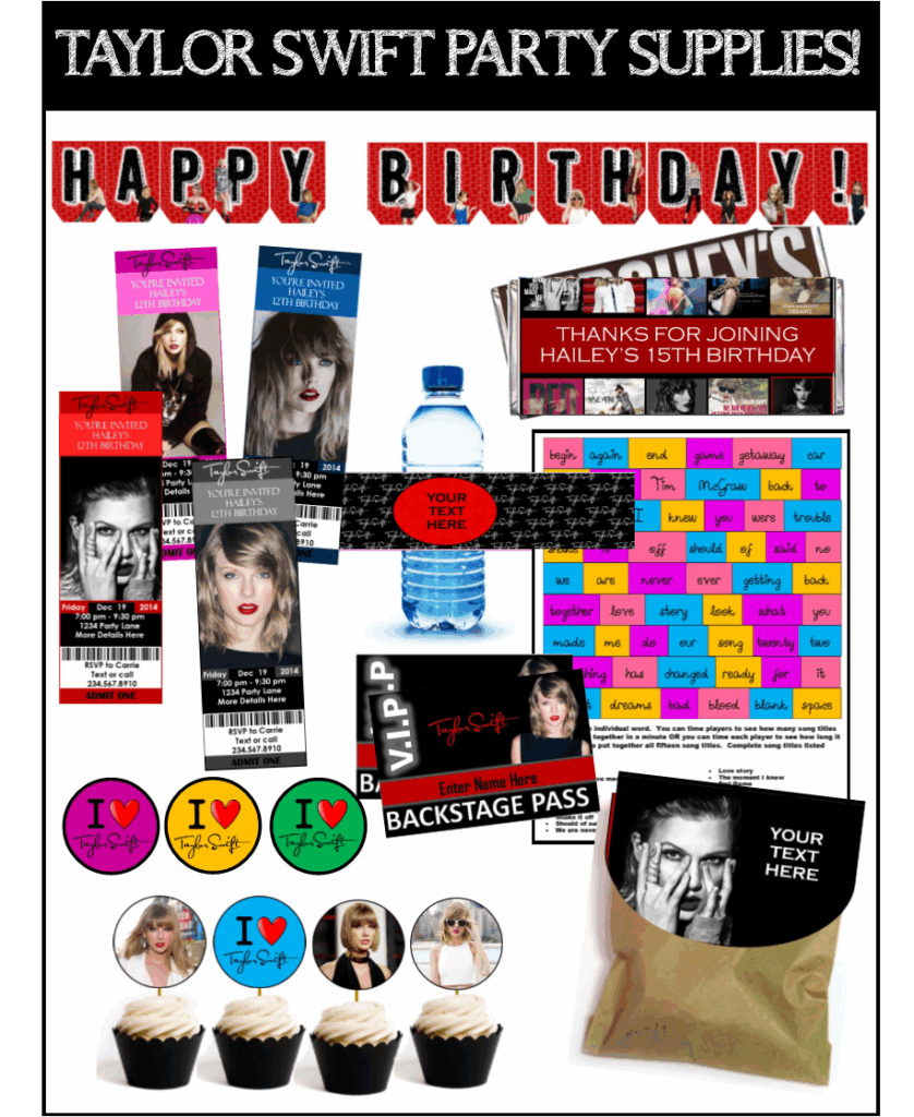 DIY Taylor Swift Party Games Printables