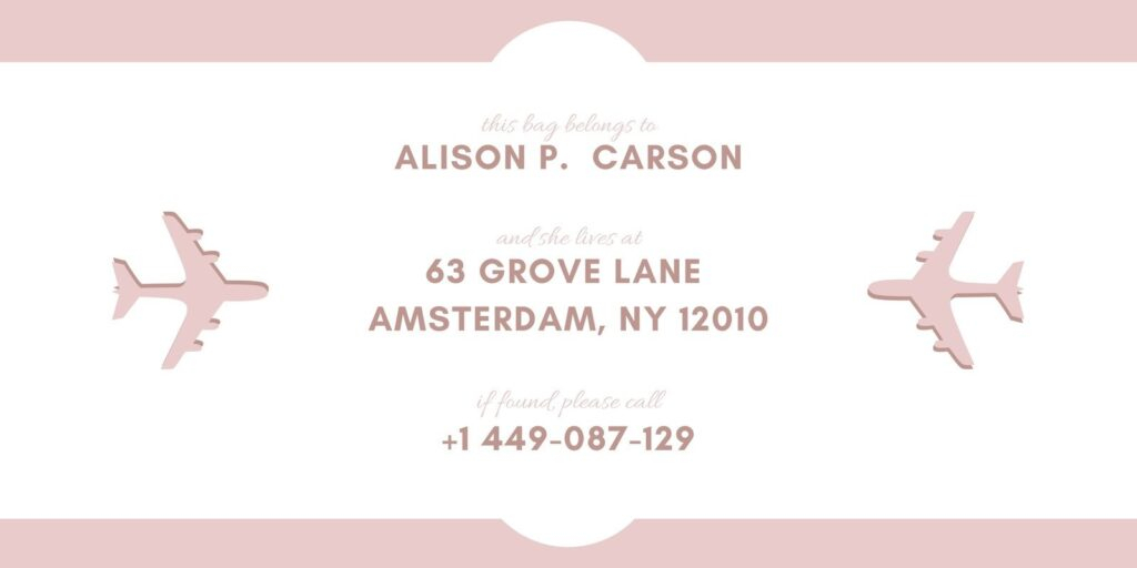 Downloadable Free Printable Luggage Tags Pdf Free Printable Templates