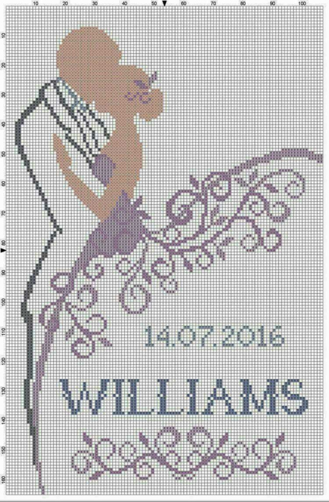 Downloadable Printable Wedding Cross Stitch Patterns Free Free 