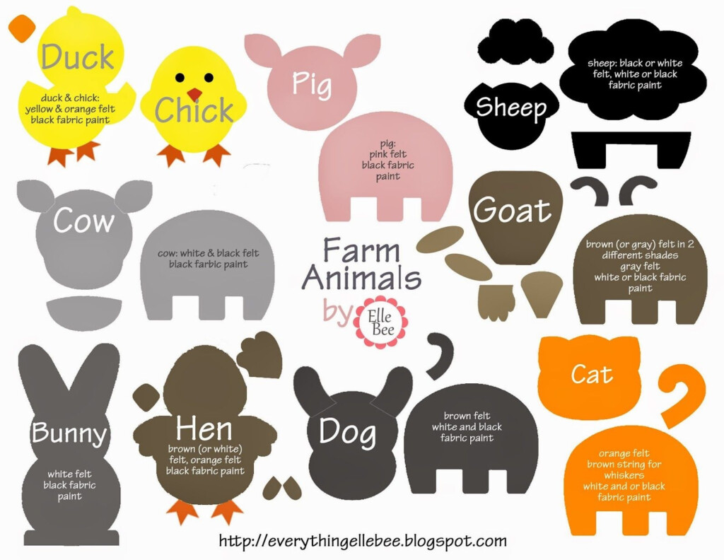Farm Animals Cut Outs Kaza psstech co Free Printable Farm Animal 