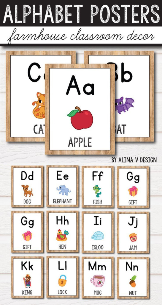 Free Alphabet Printable Poster Alphabet Posters Print Vrogue co