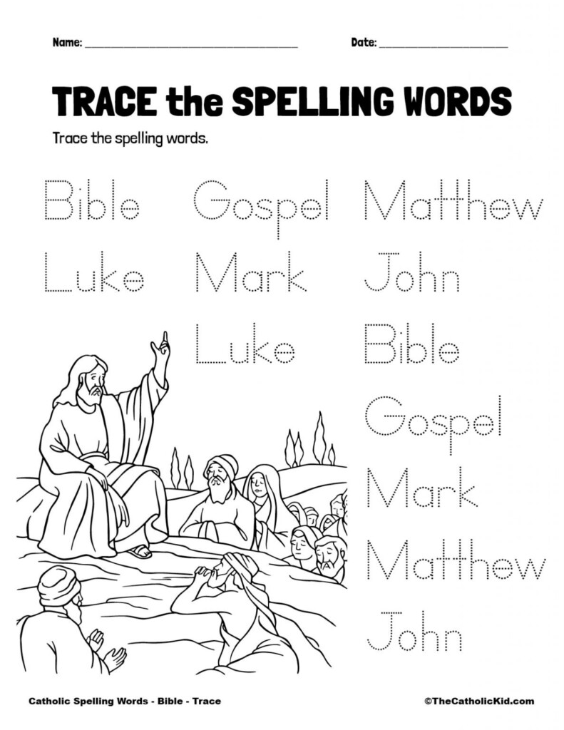 Free Catholic Printable Worksheets