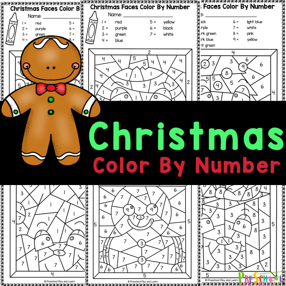 Free Christmas Color By Number Math Worksheets Math Worksheets Printable