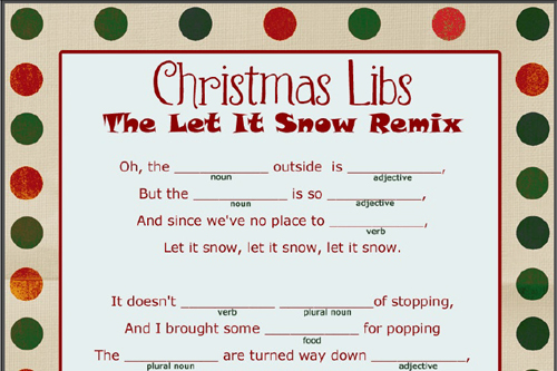 Free Christmas Mad Libs Printable