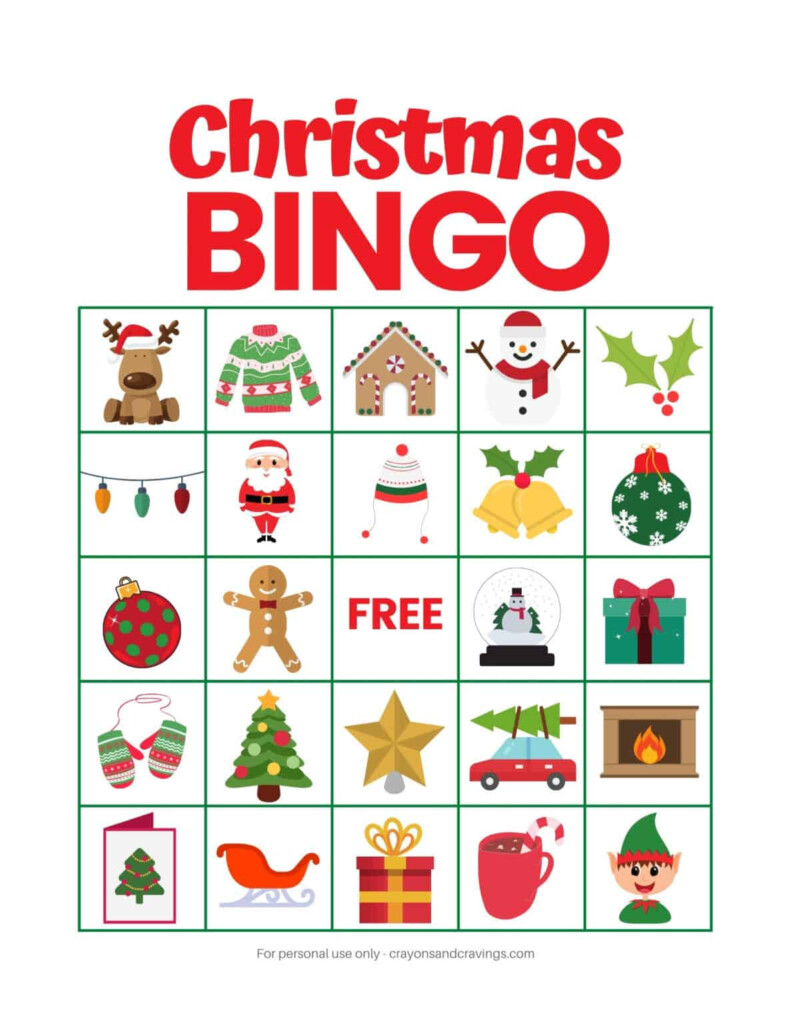 Free Christmas Printable Bingo Cards Free Printable Templates