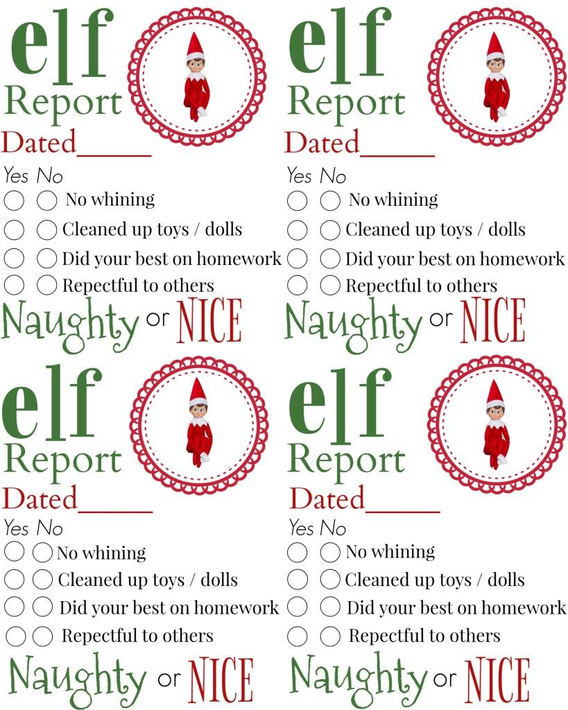 FREE Elf On The Shelf Printables Trendy Chaos Elf On Shelf 