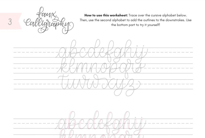 Free Free Printable Calligraphy Worksheet Download Free Free Printable 