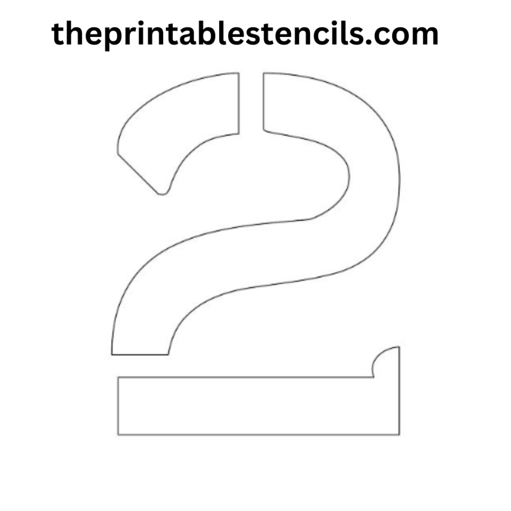 Free Printable 3 Inch Number Stencils 1 10