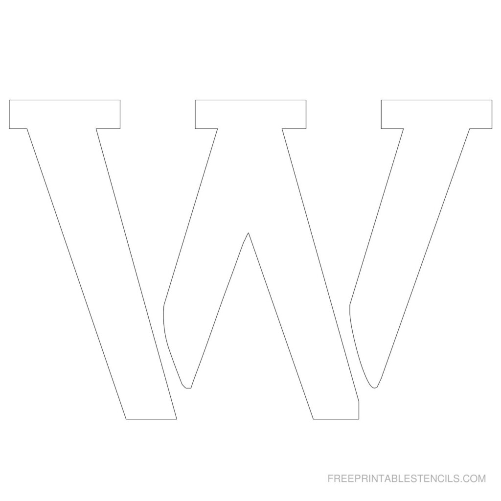 Free Printable 4 Inch Letter Stencils A Z