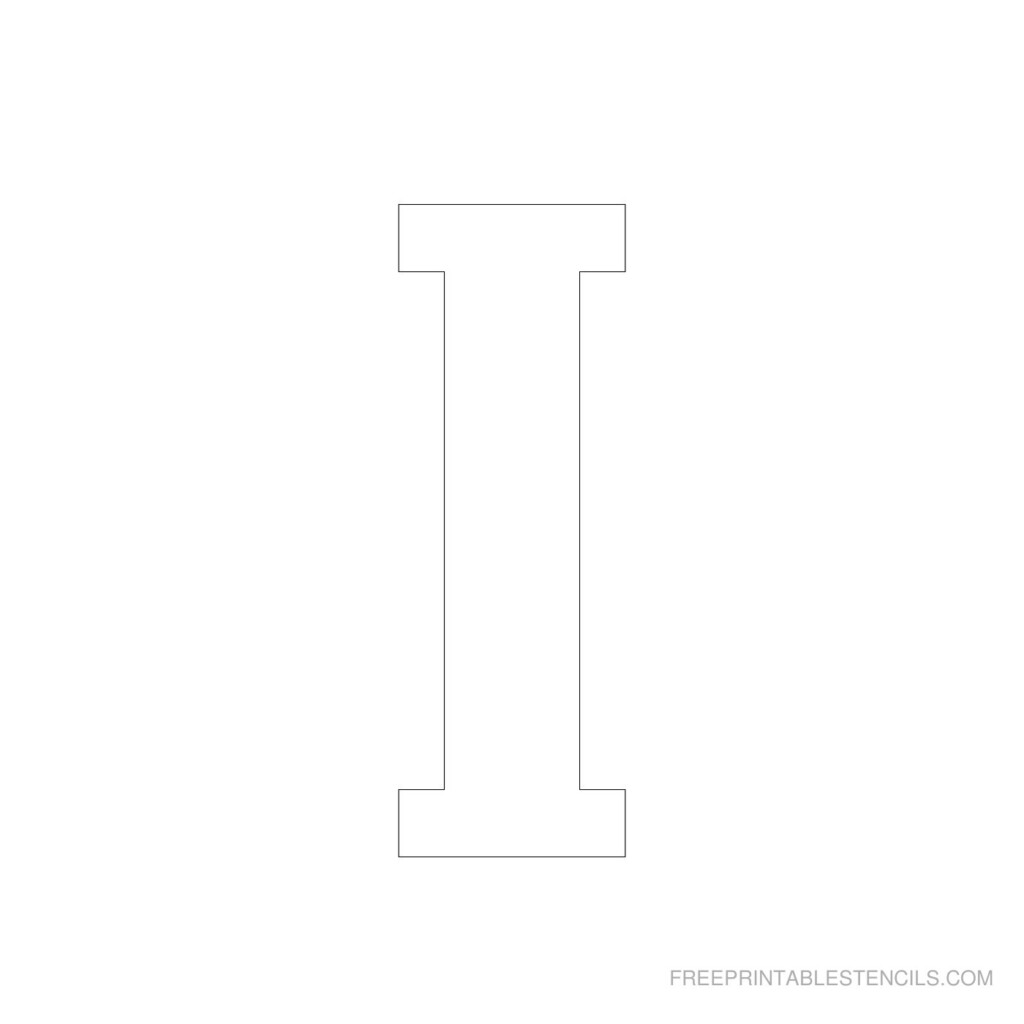Free Printable 4 Inch Letter Stencils A Z
