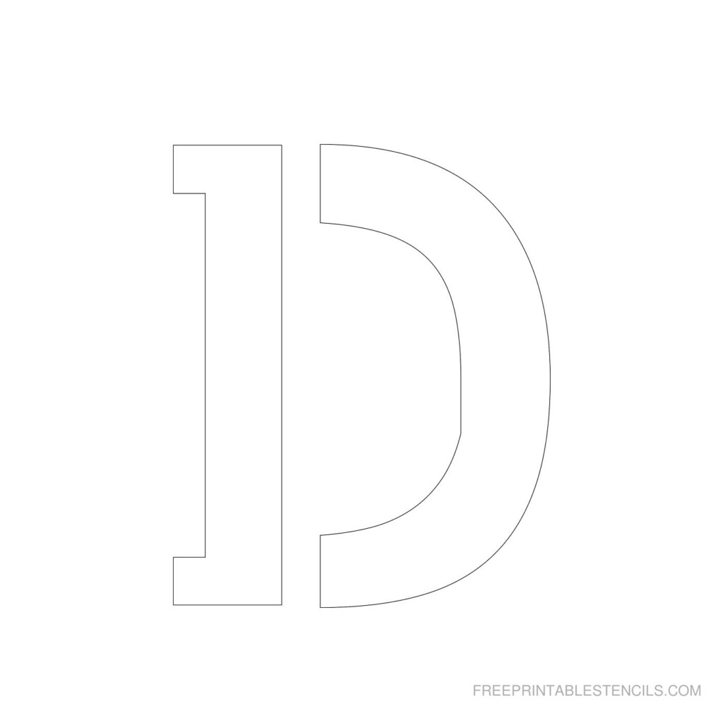 Free Printable 4 Inch Letter Stencils A Z