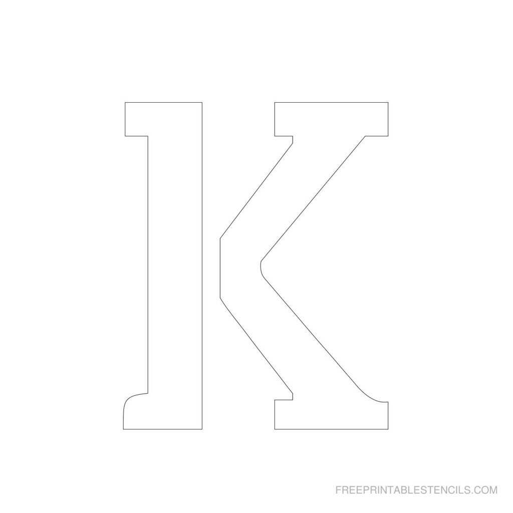 Free Printable 4 Inch Letter Stencils A Z